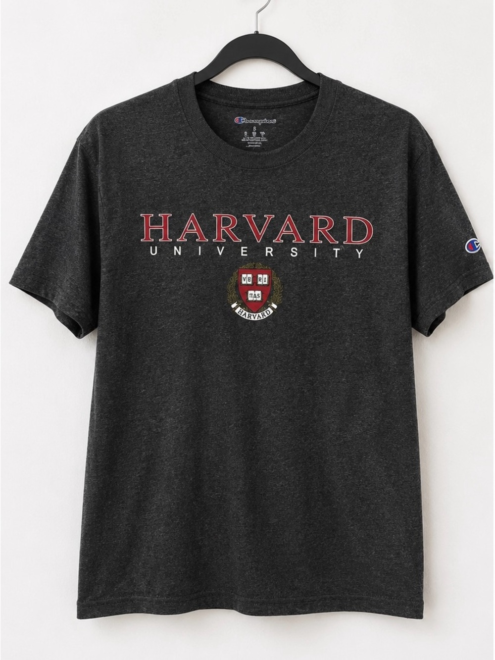 Champion Harvard University Heather Gray Graphic Tee Small